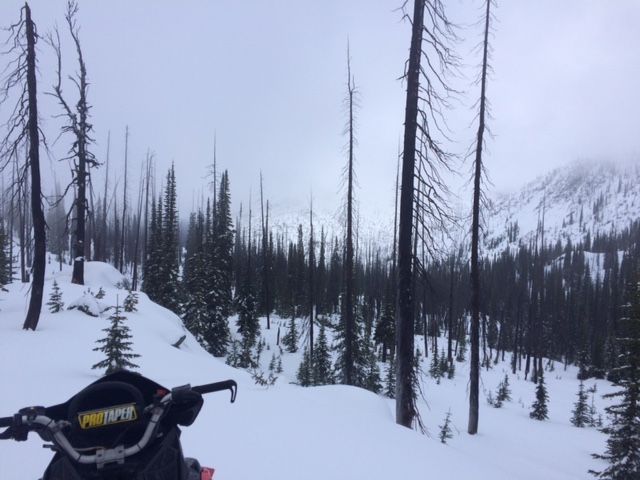 Looking North from the Saddle during the best visibility of the day 