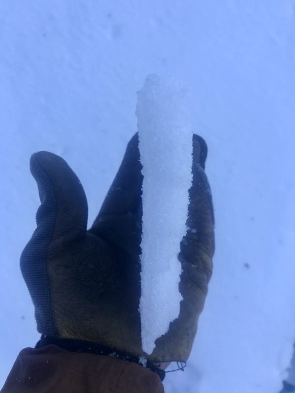 Thick crust on all aspects at 6500’.