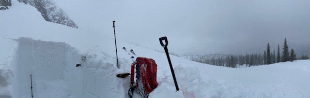 380 Cm deep or 12.5 feet deep