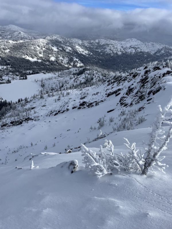 Current conditions on north aspect of granite.