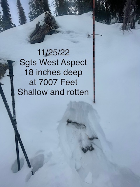 Shallow West aspect of Sgts with basal facets