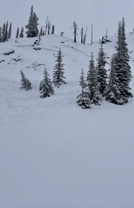 North aspect just above Duck Lake 