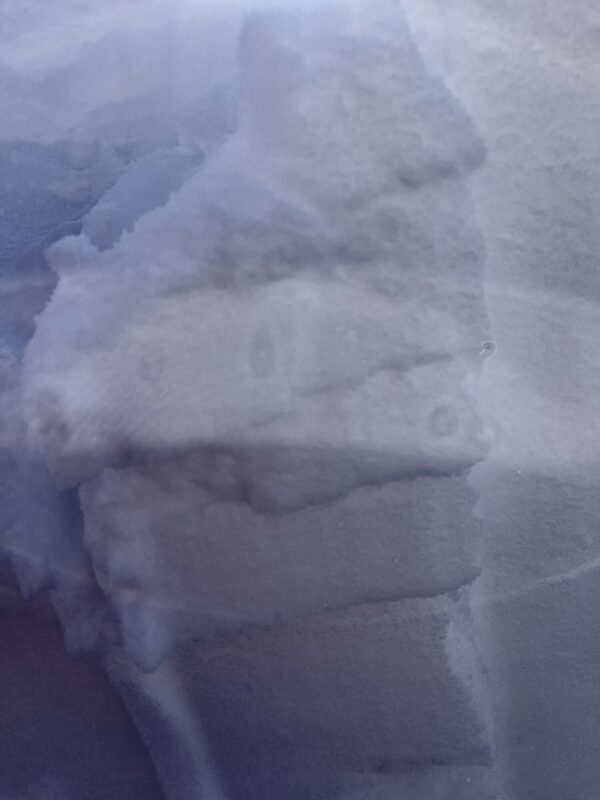 The distinct storm layers from the last 3 days after ECT