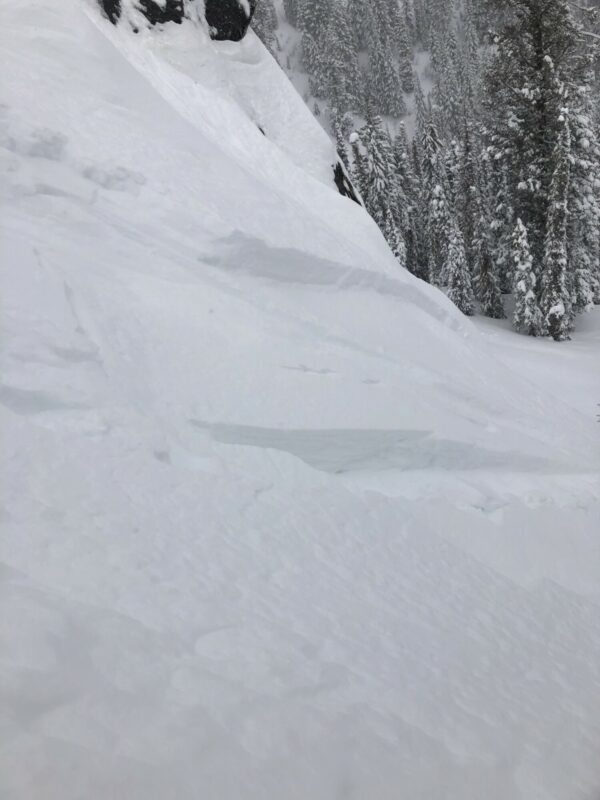 Crown of avalanche triggered 
