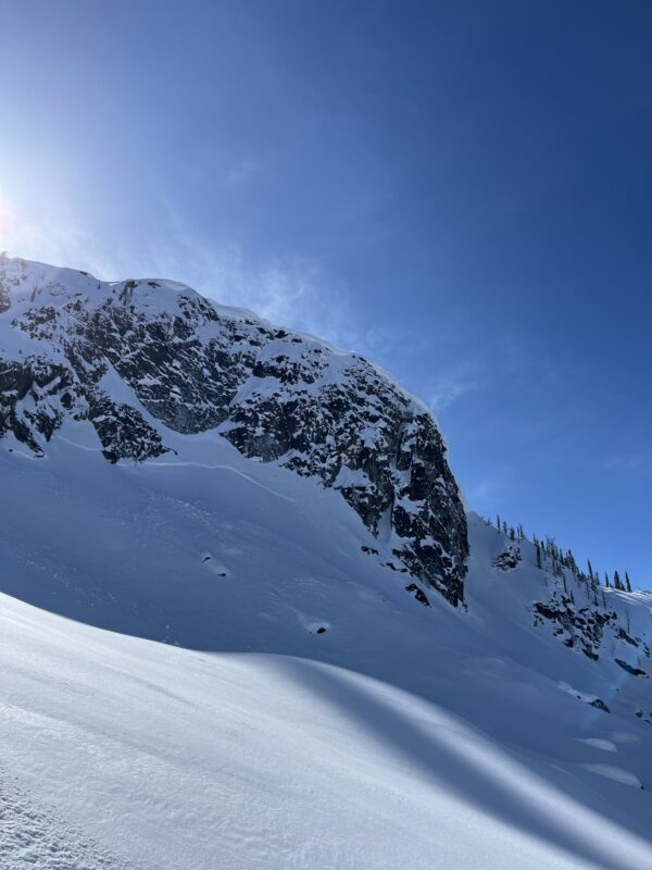 Older natural crown and active transport on the ridge top 