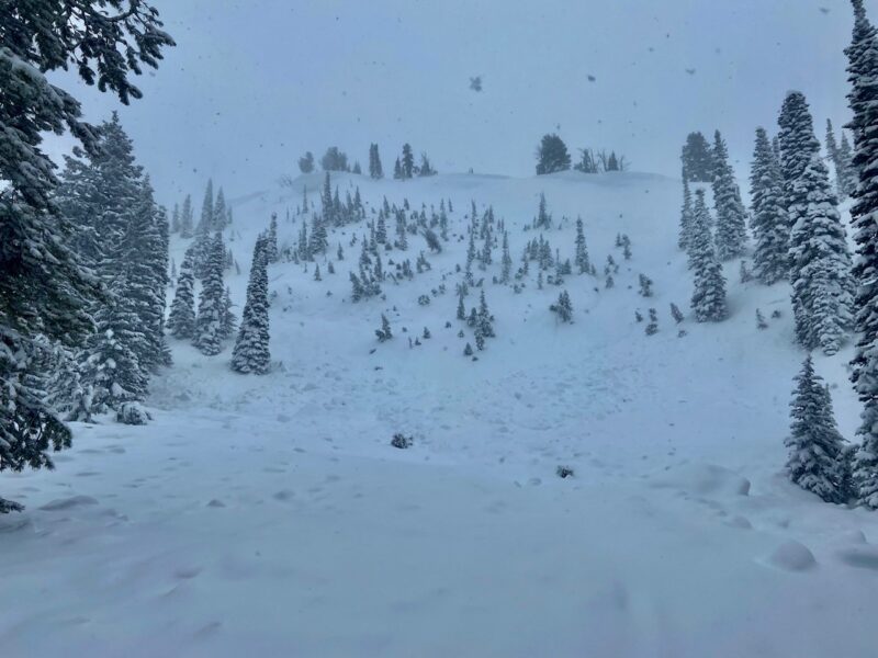 Photo of debris taken Monday (03/13) by a local snowmobiler