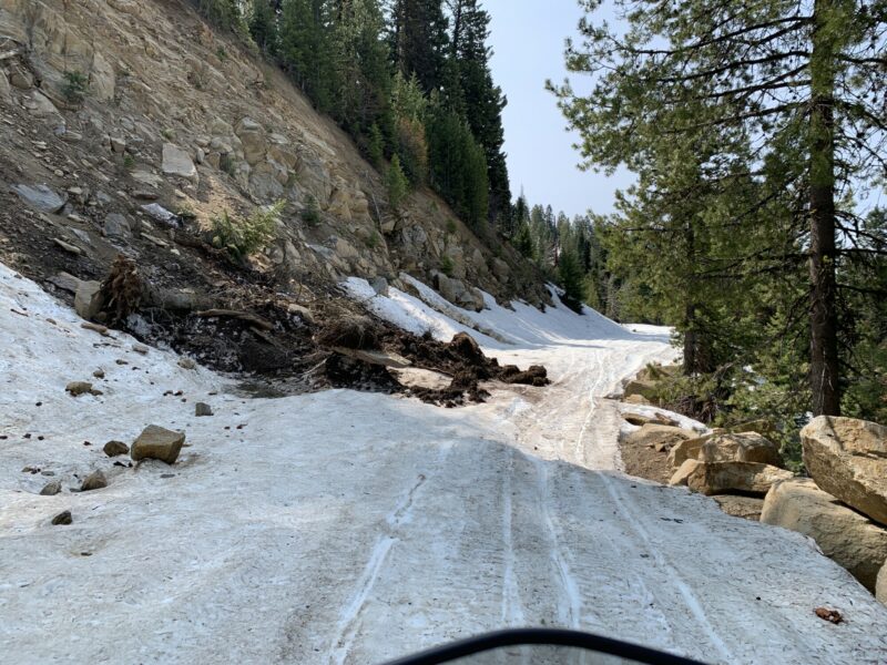 The rocky corner below Sargent's on Goose Creek road.